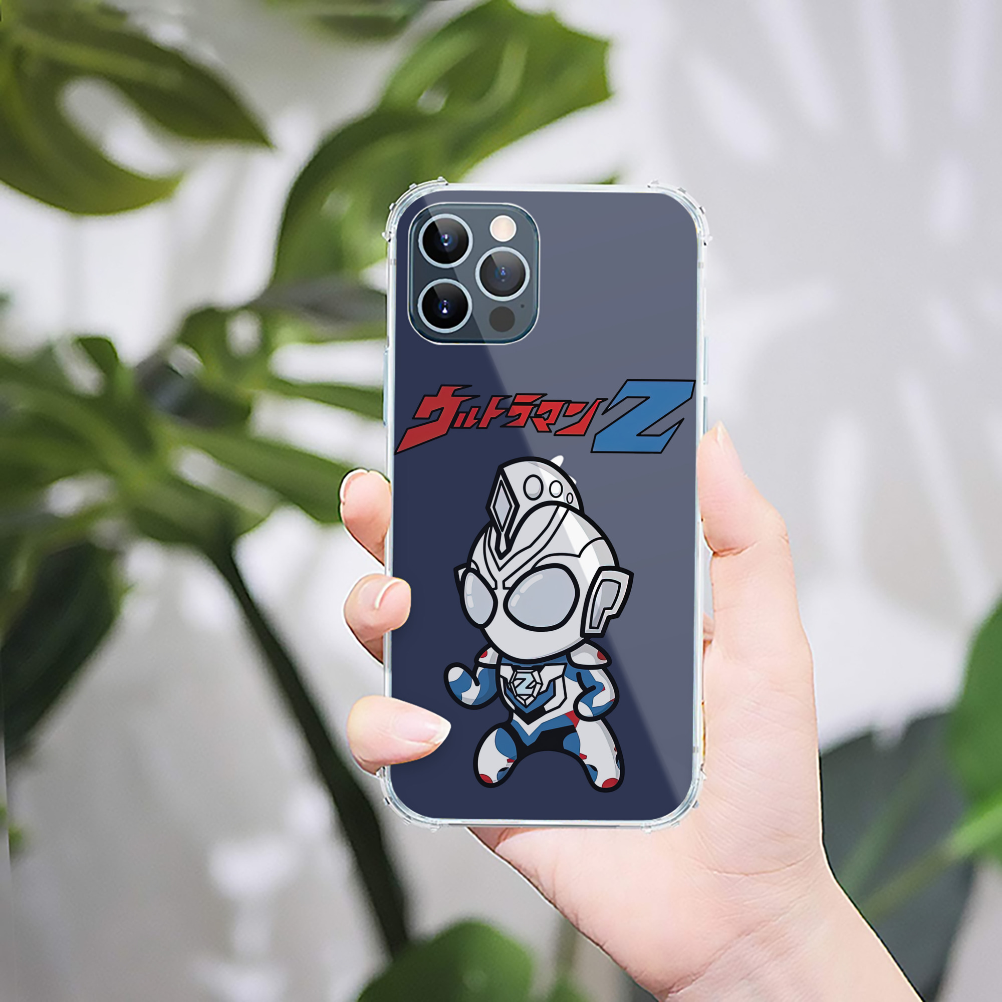 （画像用） ウルトラマン Ultraman 【iPhone 12シリーズ対応】透明スマホケース（クリアソフトケース）